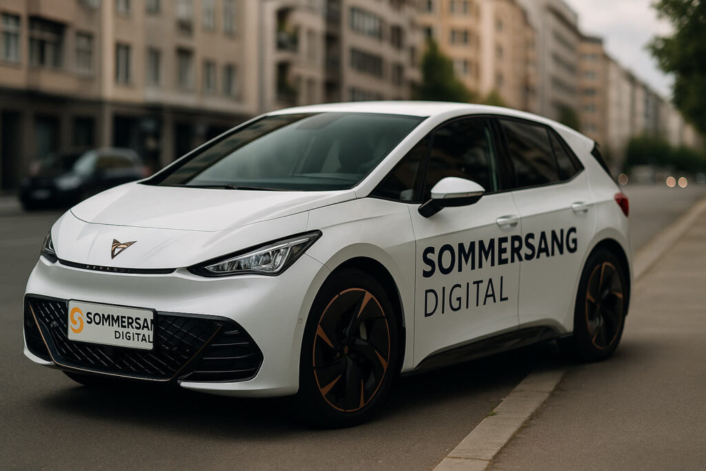 Professionel bilfoliering eksempel med Cupra